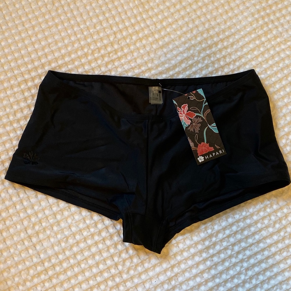 NWT black boy shorts swim bottoms